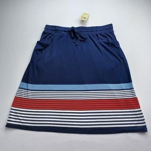 Max Studio Women's Skirt A-Line Striped size mediu‎